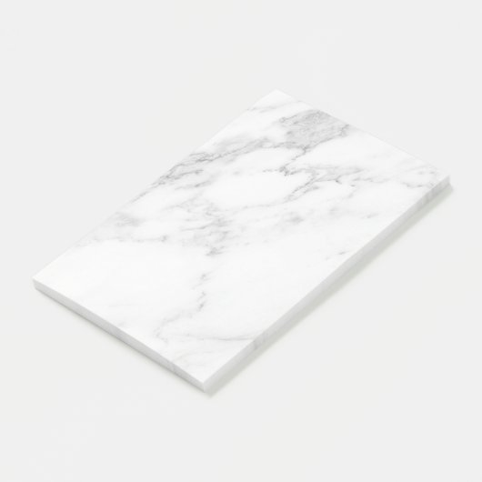 Wit Marmer Post-it® Notes (Schuin)