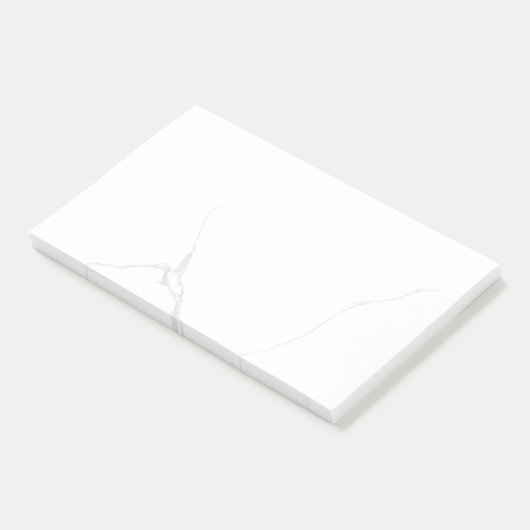 Wit Marmer Post-it® Notes (Schuin)
