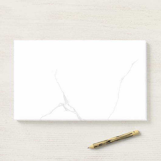 Wit Marmer Post-it® Notes (Op bureau)