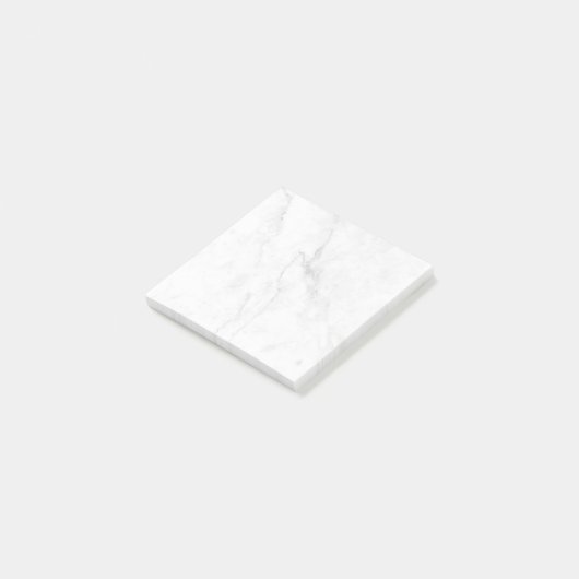 Wit Marmer Post-it® Notes (Schuin)