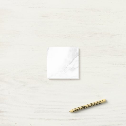 Wit Marmer Post-it® Notes (Op bureau)