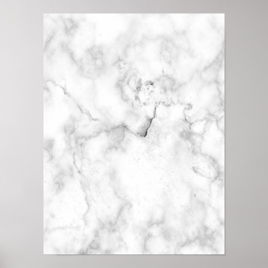 Wit marmer poster (Voorkant)
