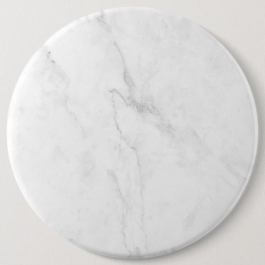 Wit Marmer Ronde Button 6,0 Cm (Voorkant)