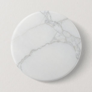 Wit Marmer Ronde Button 7,6 Cm