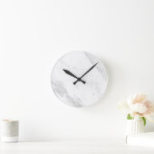 Wit Marmer Ronde Klok (Huis)