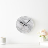 Wit Marmer Ronde Klok (Huis)