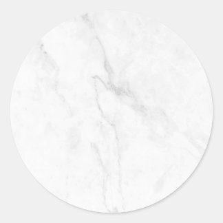 Wit Marmer Ronde Sticker