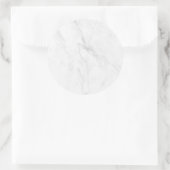 Wit Marmer Ronde Sticker (Tas)