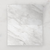 Wit Marmer & Roos Goud Modern Tafelnummer Plaatskaartje (Binnenkant ongevouwen)