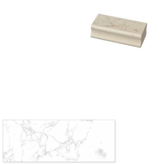 Wit Marmer Rubberstempel (Gestempeld)