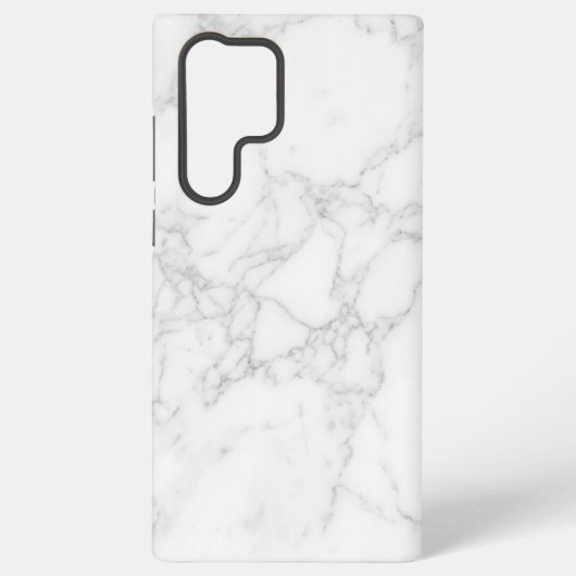 Wit Marmer Samsung Galaxy Hoesje (Achterkant)