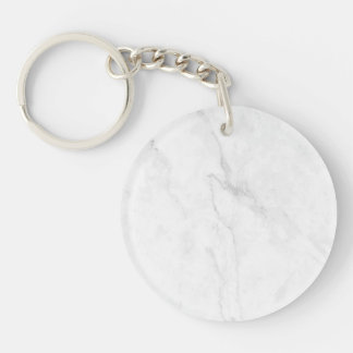 Wit Marmer Sleutelhanger