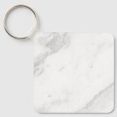 Wit Marmer Sleutelhanger (Voorkant)
