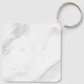 Wit Marmer Sleutelhanger (Achterkant)