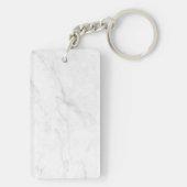Wit Marmer Sleutelhanger (achterkant)