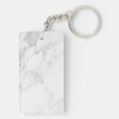 Wit Marmer Sleutelhanger (achterkant)