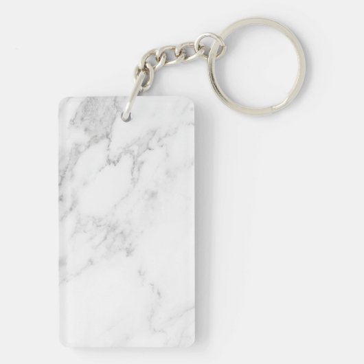 Wit Marmer Sleutelhanger (achterkant)