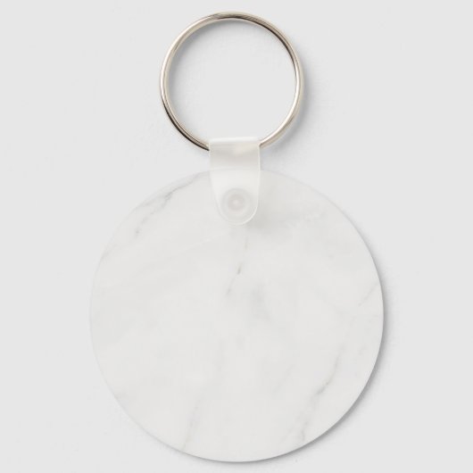 Wit marmer sleutelhanger (Voorkant)