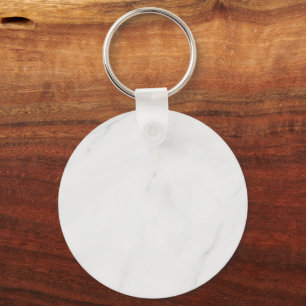 Wit marmer sleutelhanger