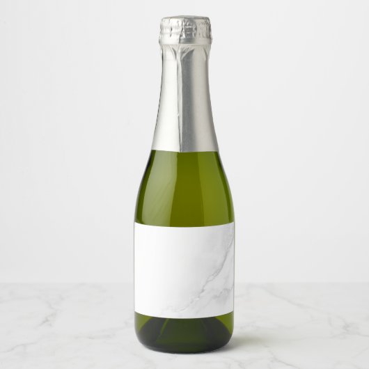Wit Marmer Sparkling Wijnetiket (Voorkant)