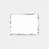 Wit Marmer Sticky Notes Modern Lijst Design (Voorkant)