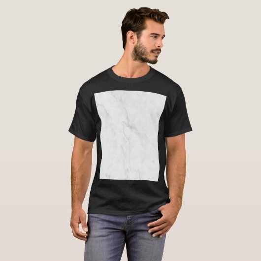 Wit Marmer T-shirt (Voorkant volledig)