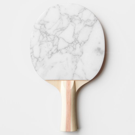 Wit Marmer Tafeltennisbatje (Voorkant)