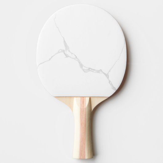 Wit Marmer Tafeltennisbatje (Voorkant)