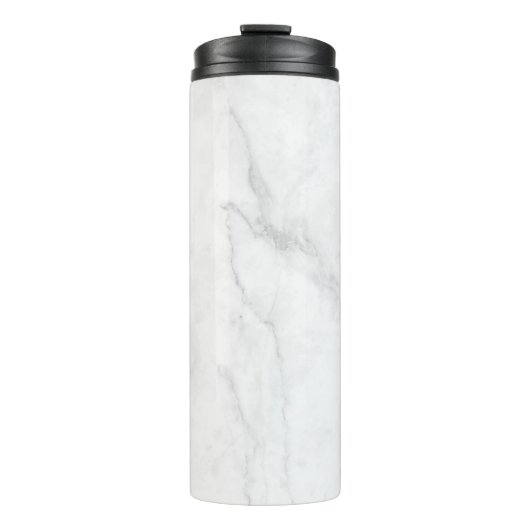 Wit Marmer Thermosbeker (Voorkant)