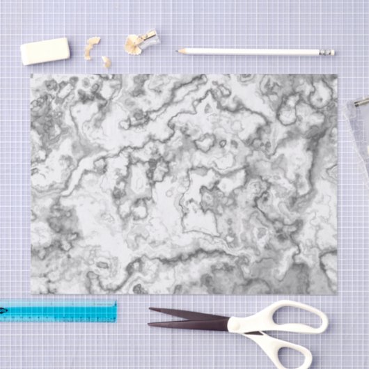 Wit Marmer Tissuepapier (Craft)