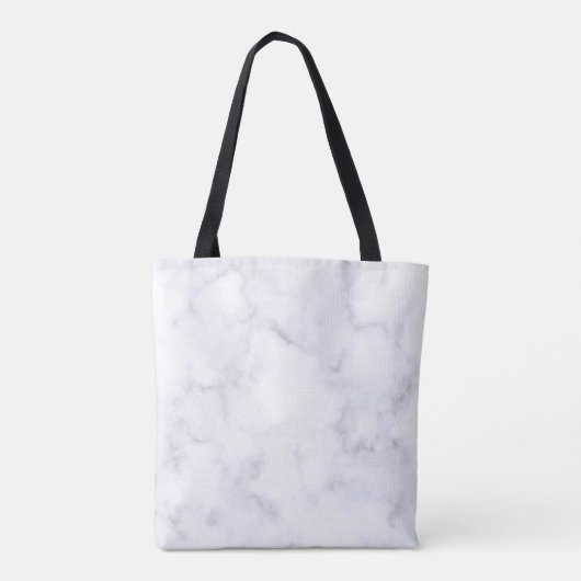 Wit marmer tote bag (Achterkant)