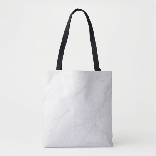 Wit Marmer Tote Bag (Voorkant)