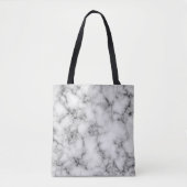 Wit Marmer Tote Bag (Voorkant)