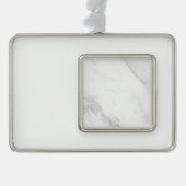 Wit Marmer Verzilverd Omlijst Ornament (Voorkant)