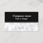 Wit marmer Visitekaartje (Voorkant)