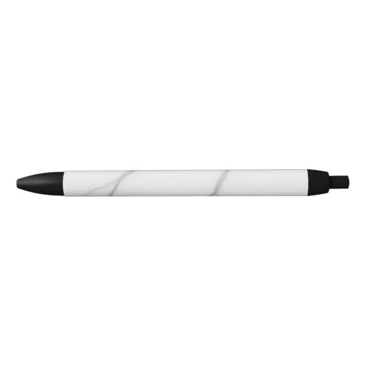 Wit Marmer Zwarte Inkt Pen (Voorkant)