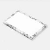 Wit Marmeren Lijst Sticky Notes (Schuin)