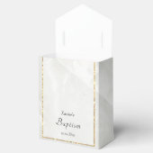 Wit marmeren ontwerp | Doop Bedankdoosjes (Geopend)