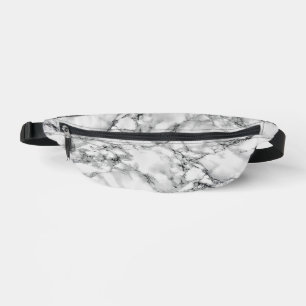 Wit marmeren ontwerp Fanny Pack Heuptasje