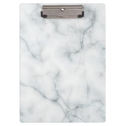 wit marmeren patroon klembord (Voorkant)