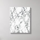 Wit marmeren steen canvas print (Voorkant)