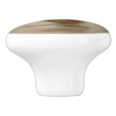 Wit Marmeren Vrouw Gezichtssculptuur - Museumkunst Keramische Knop (Zijkant)