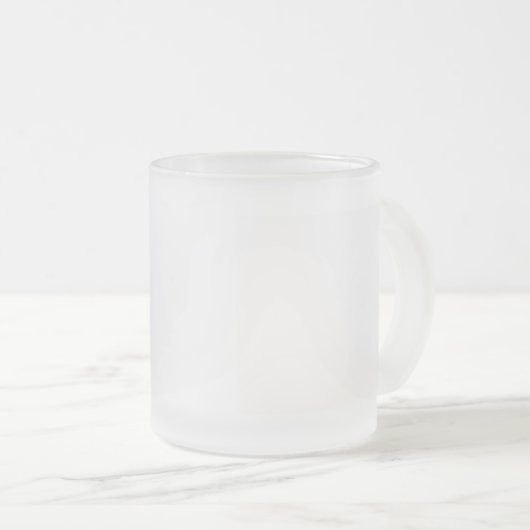 Wit Matglas Koffiemok (Voorkant rechts)