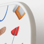 wit medisch patroon pickleball paddle (Links Detail)