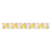 Wit Meisje Rubber Ducky Grosgrain Lint (Voorkant)