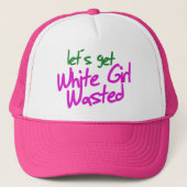 Wit meisje verspild trucker pet (Voorkant)