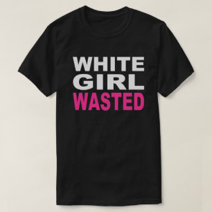 WIT MEISJE WASGEWASSEN T-SHIRT