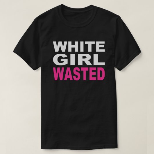WIT MEISJE WASGEWASSEN T-SHIRT (Design voorkant)