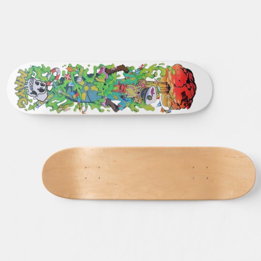 Wit meislek van MAYC - Skateboard (Horizontaal)