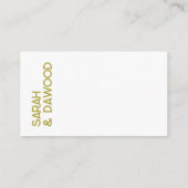 Wit messing bruiloft kleding trouwjurk code Kaart (Achterkant)